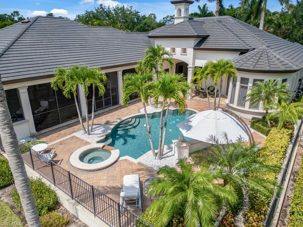 29115 Teramo Way Naples, FL 34110 - Photo 31 of 49 pool & lanai aerial view