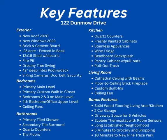 $375,000 | 122 Dunmow Drive, Summerville, SC 29485