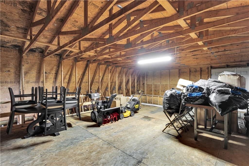 6096 Kemerer Hollow Road Export, PA 15632 - Photo 39 of 47 Loft space above detached garage with back door access up top