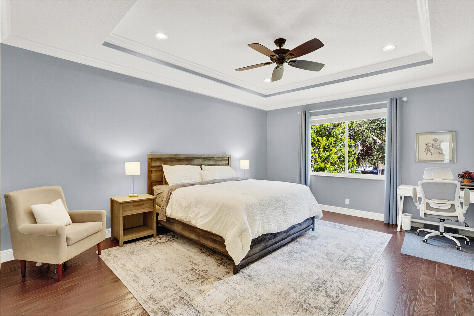 2005 Foxtail View Court West Palm Beach, FL 33411 - Photo 27 of 51 a bedroom with a bed furniture and a window