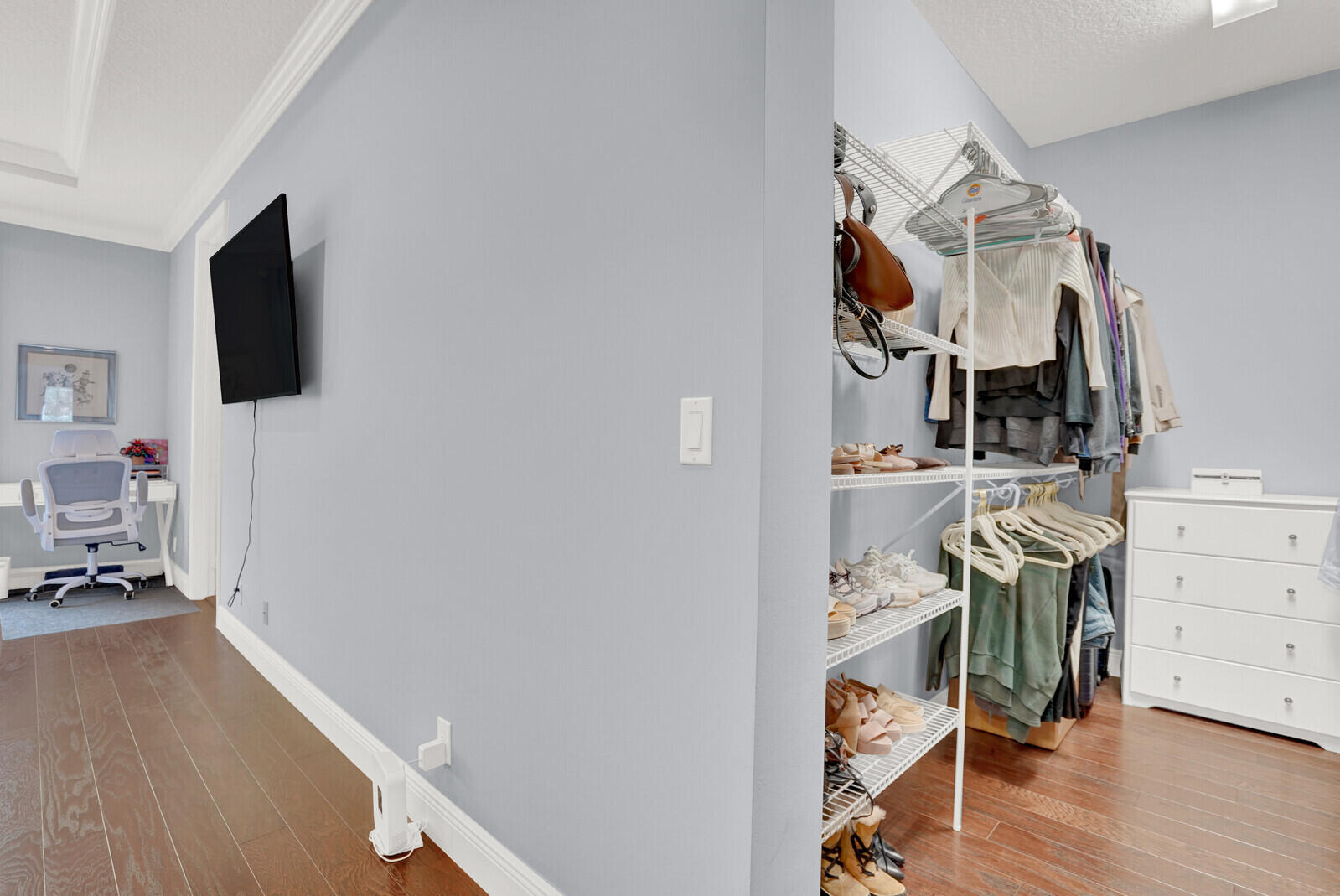 2005 Foxtail View Court West Palm Beach, FL 33411 - Photo 34 of 51 a view of a workspace with furniture and wooden floor