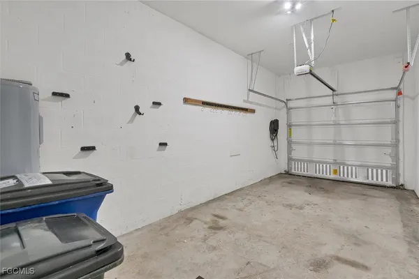 a view of a room with rack and racks on the wall