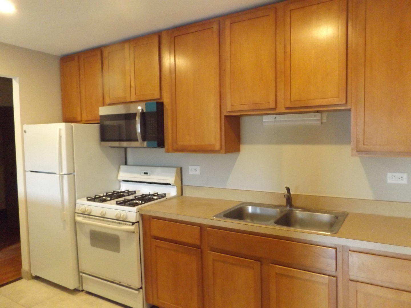 710 West Huntington Commons Road, Unit 3A Mount Prospect, IL 60056 - Photo 4 of 10 a kitchen with a sink a refrigerator and cabinets