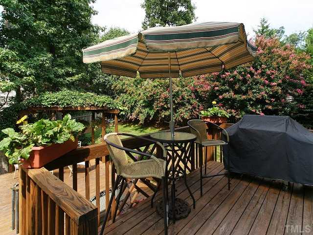 1201 Blackburn Road Apex, NC 27502 - Photo 23 of 25 Two level deck perfect for entertaining.