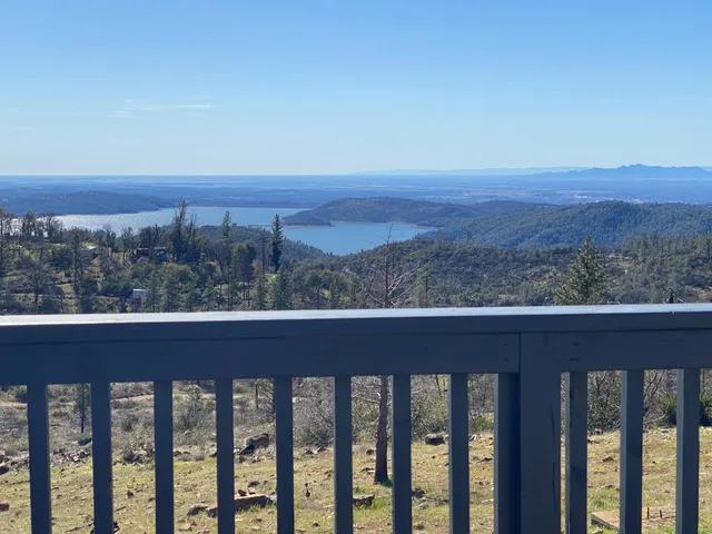 a view of a city from a balcony