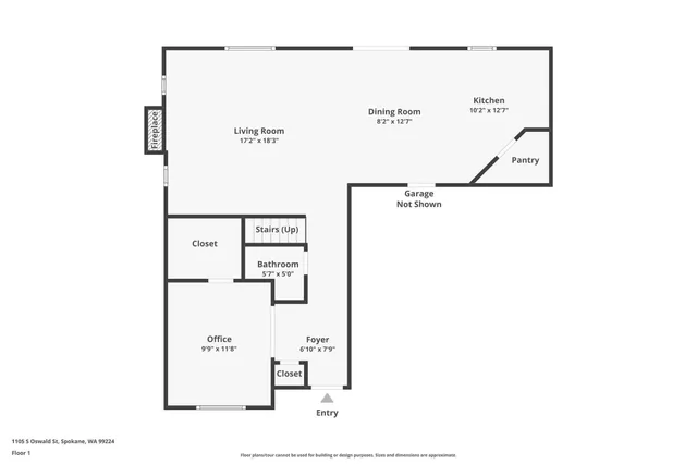 $499,999 | 1105 South Oswald Street, Spokane, WA 99224