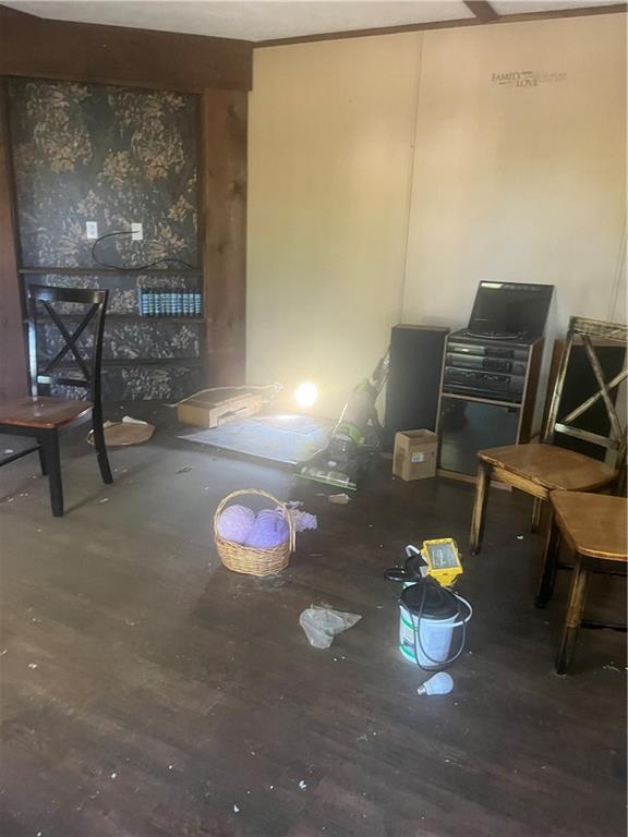 453 Nilan Hill Road Point Marion, PA 15474 - Photo 12 of 20 a table with chairs and a lamp on table with wooden floor