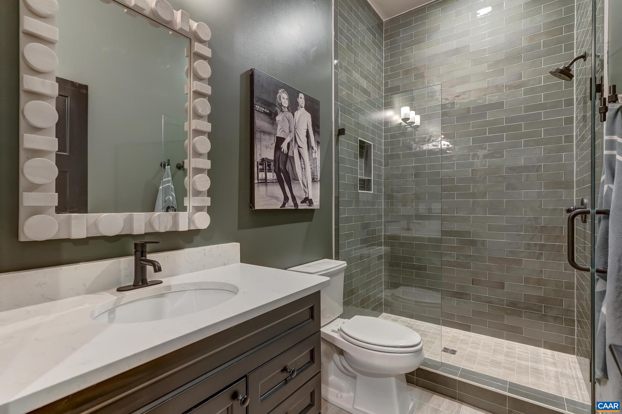 3327 Rowcross Street Crozet, VA 22932 - Photo 48 of 63 a bathroom with a sink a toilet and shower
