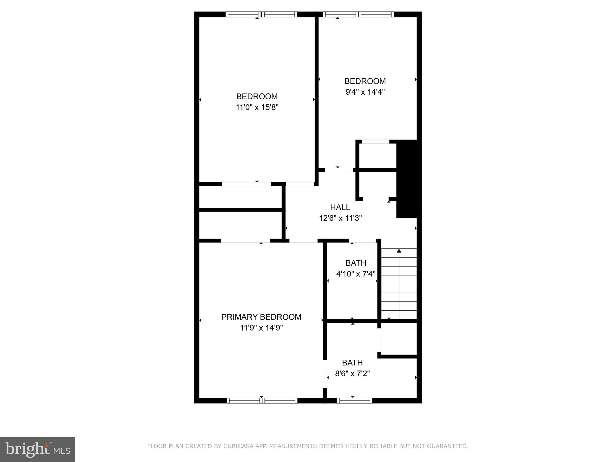 1955 Kirby Road Falls Church, VA 22043 - Photo 6 of 6 Upper level floor plan