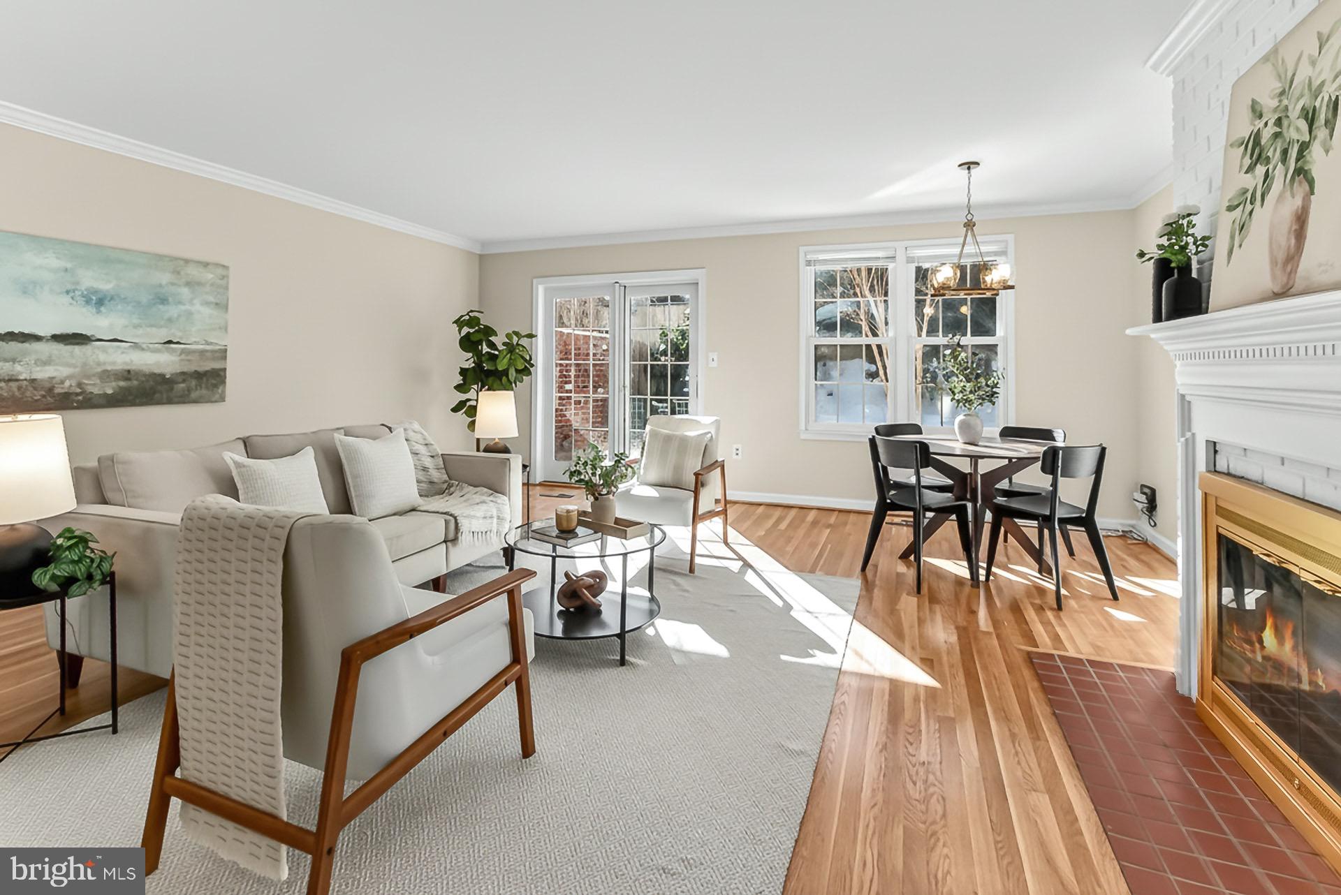 1955 Kirby Road Falls Church, VA 22043 - Photo 6 of 44 Living room with dining space