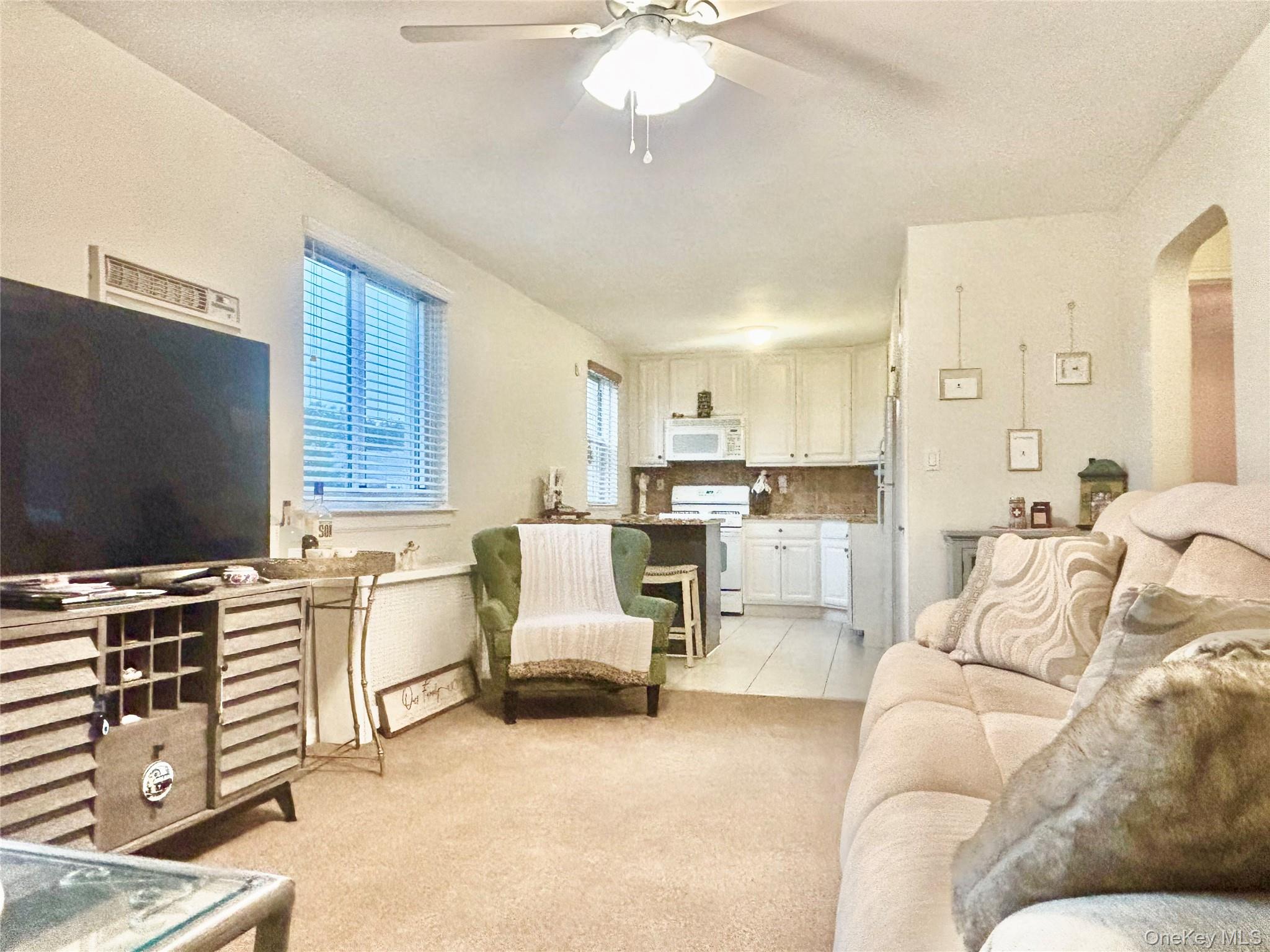 72-29 Little Neck Parkway, Unit 2 Queens, NY 11426 - Photo 13 of 24 a living room with furniture and a flat screen tv