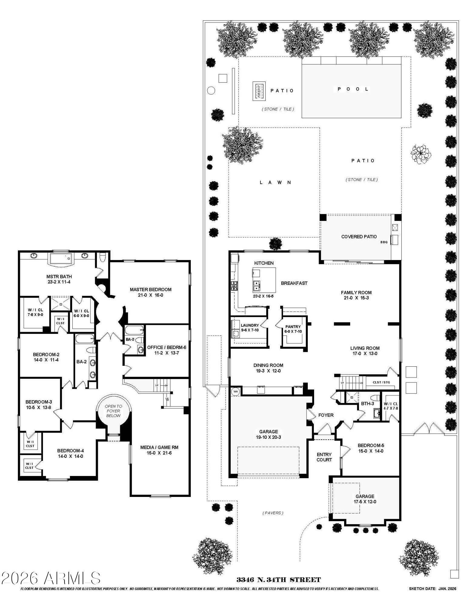 3346 North 34th Street Phoenix, AZ 85018 - Photo 92 of 92 Floorplan 3346 N. 34th St MLS copy