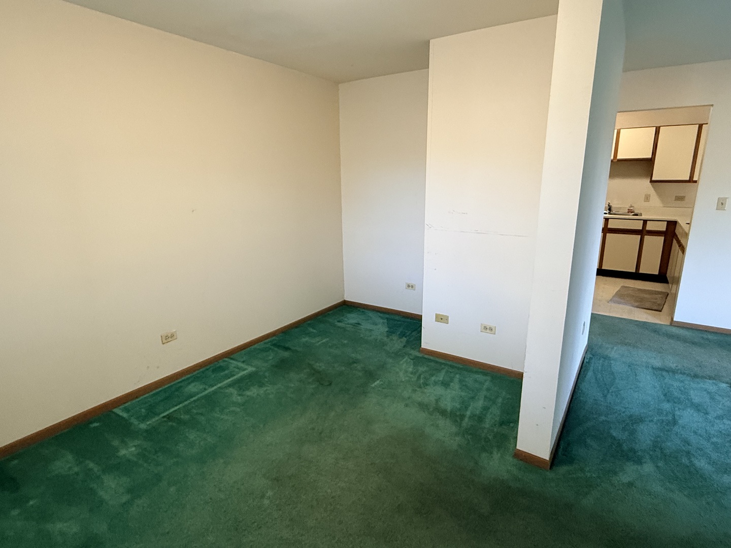 1345 Cunat Court, Unit 1B Lake In The Hills, IL 60156 - Photo 9 of 16 a view of an empty room and kitchen