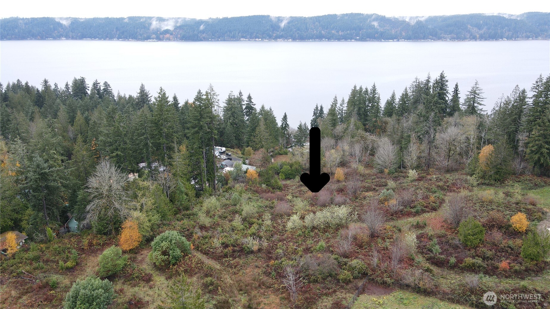 0 East Twanoh Heights Road North Belfair, WA 98528 - Photo 1 of 29 a view of a lake from a yard