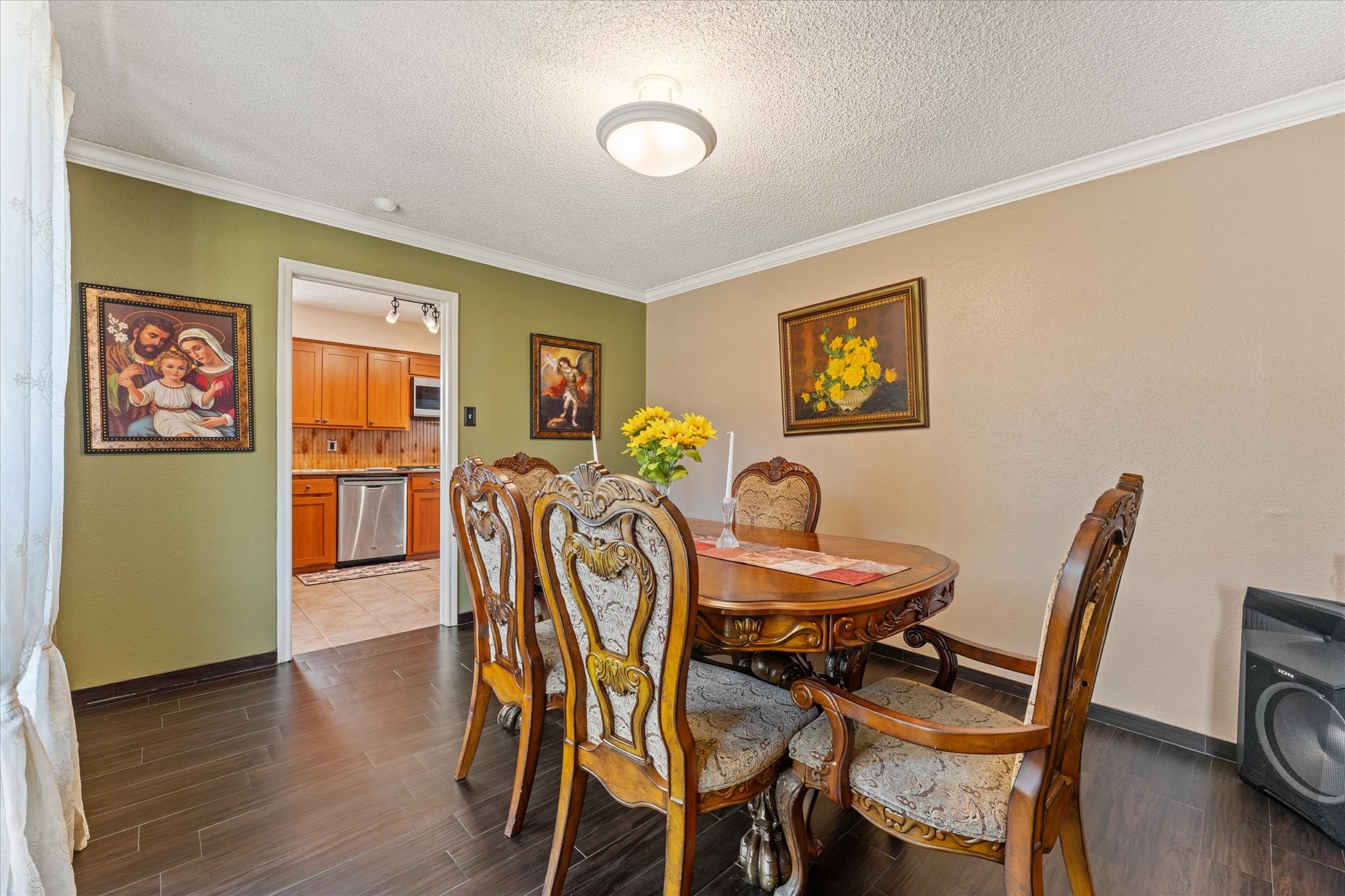 19527 Enchanted Spring Drive Spring, TX 77388 - Photo 12 of 33 a view of a dining room with furniture and wooden floor