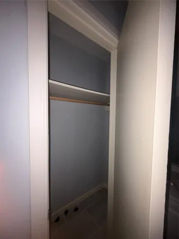 a close view of closet