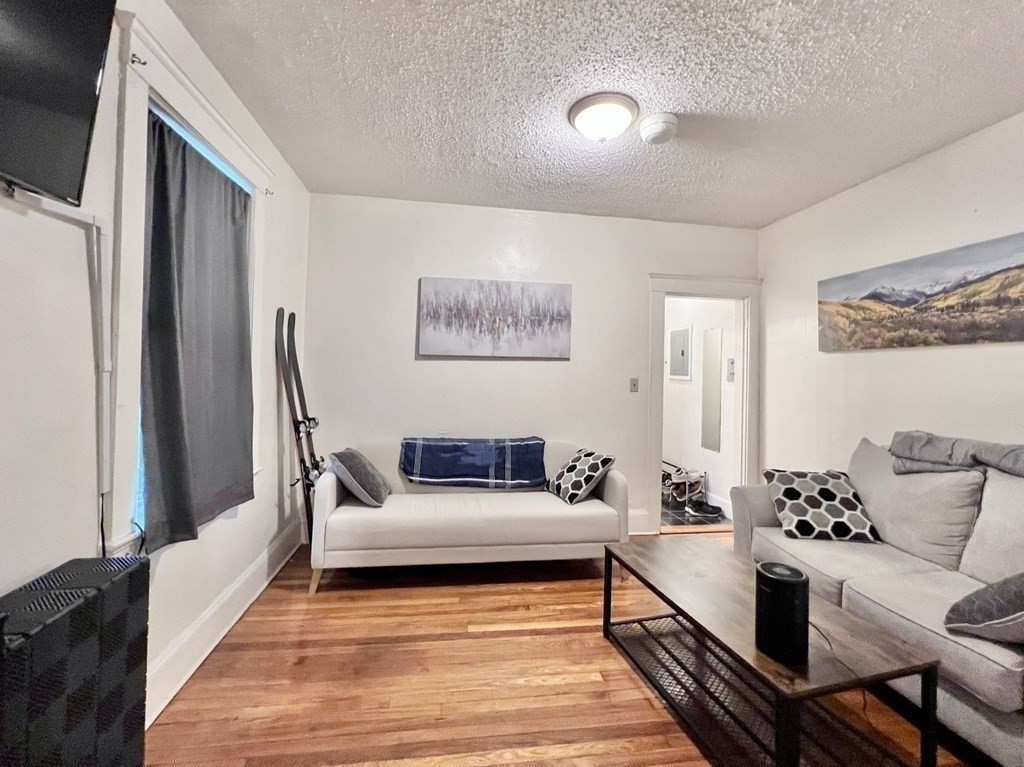26 Chiswick Road, Unit 6 Boston, MA 02135 - Photo 22 of 31 a living room with furniture and a wooden floor