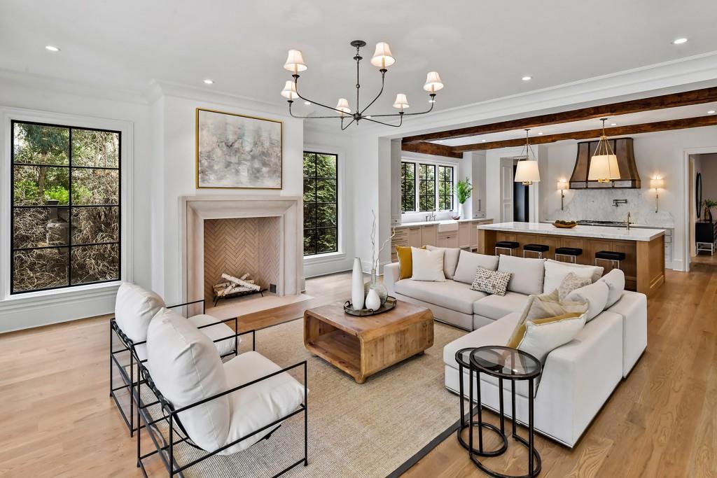 258 Pineland Road Northwest Atlanta, GA 30342 - Photo 21 of 87 a living room with furniture fireplace and a large window