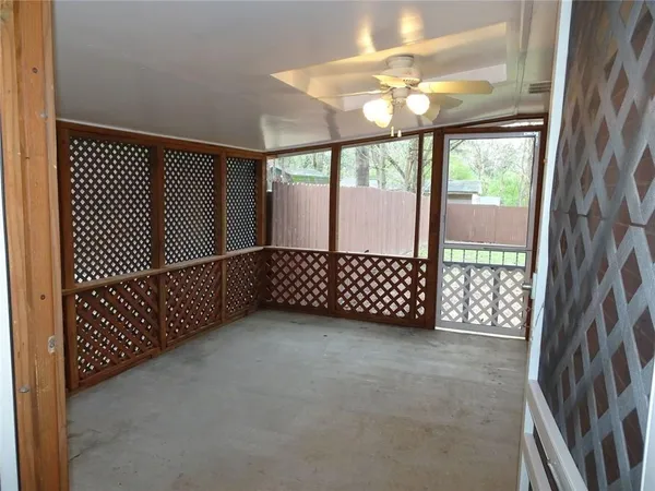 a backyard of a house