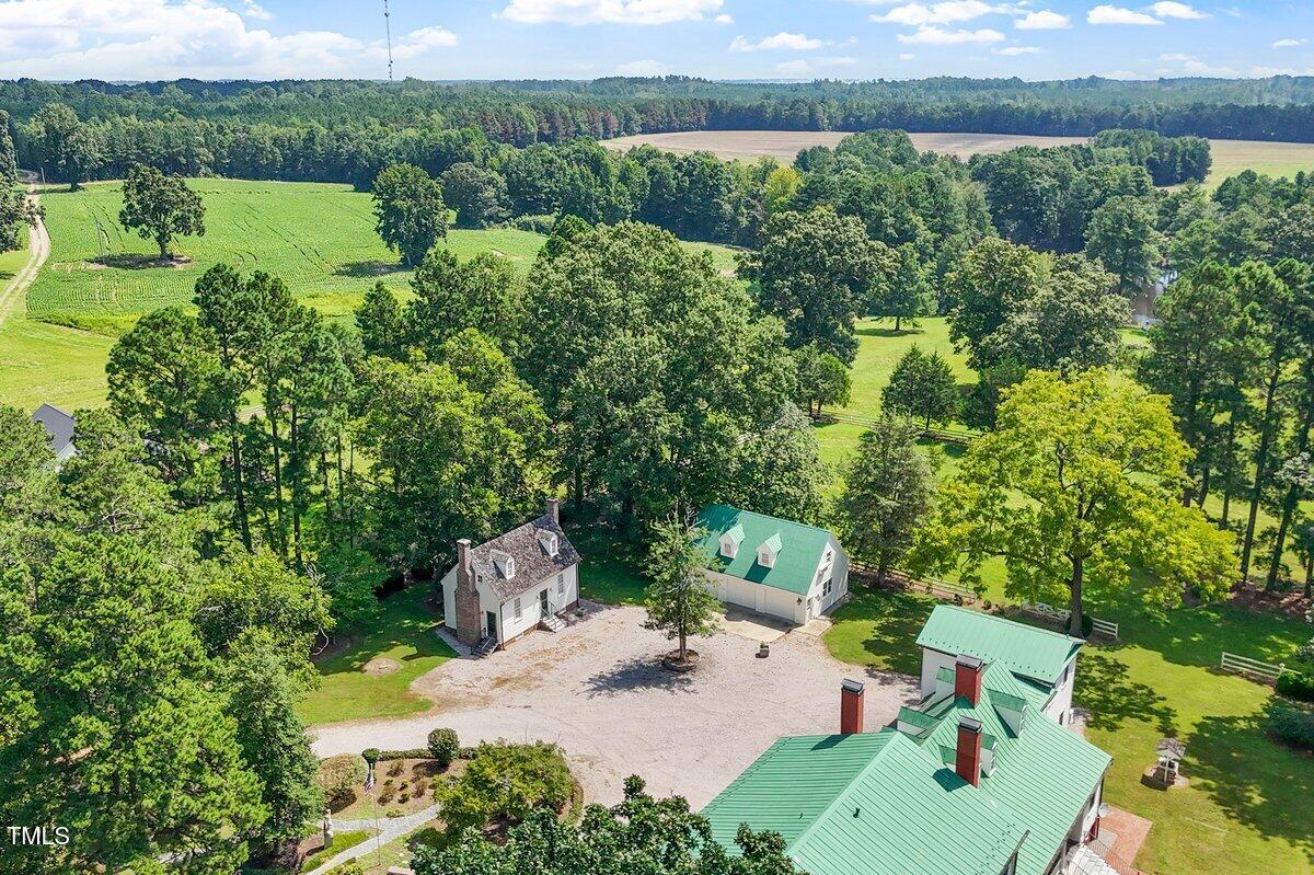 206 Shaver Road Macon, NC 27551 - Photo 60 of 68 an aerial view of a house with a yard and lake view