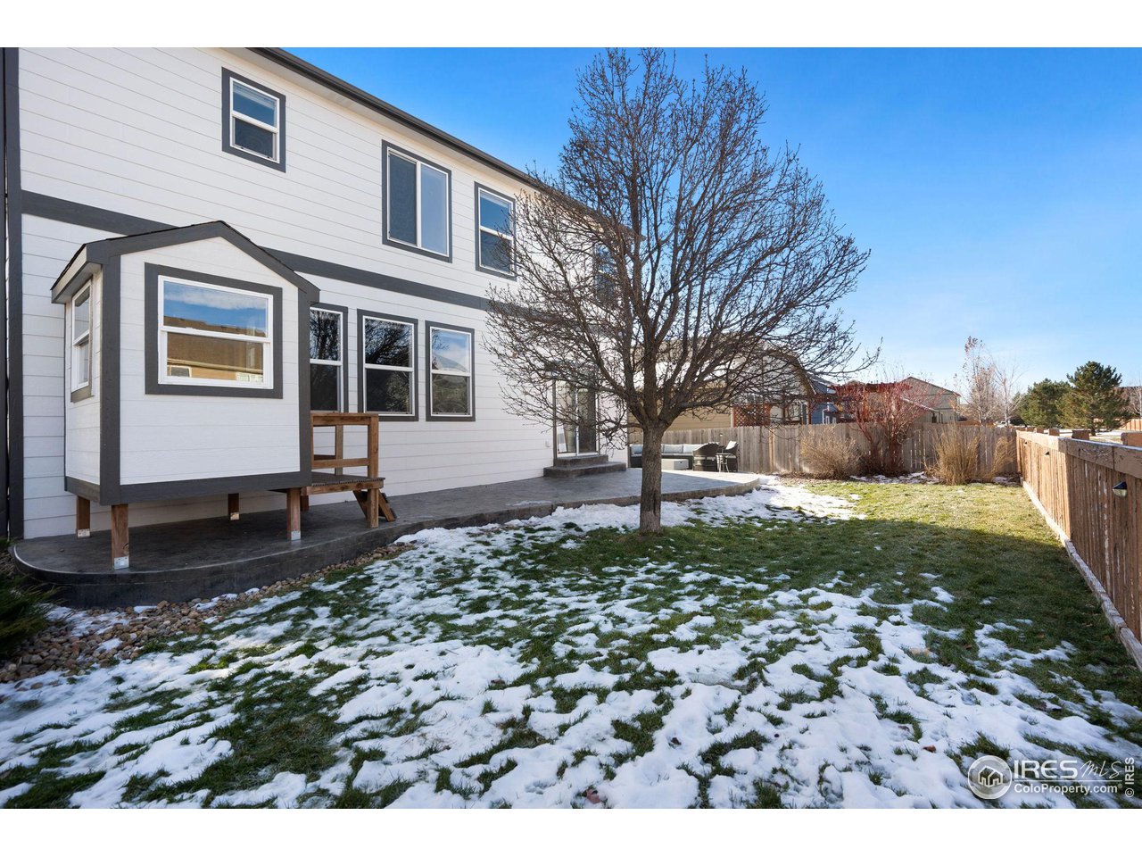 1540 Millfleet Drive Windsor, CO 80550 - Photo 39 of 40 a backyard of a house with lots of green space