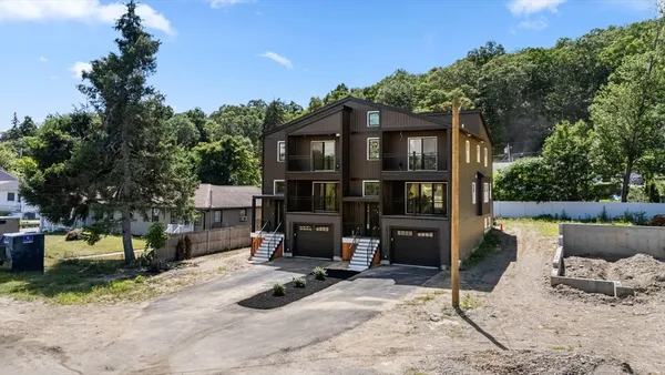 a view of a house with a patio