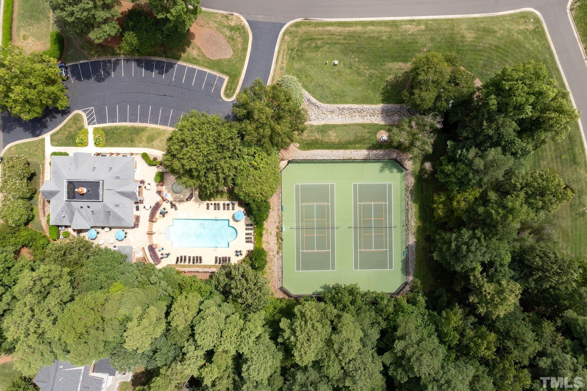4009 George V Strong Wynd Raleigh, NC 27612 - Photo 39 of 41 an aerial view of residential house with an outdoor space