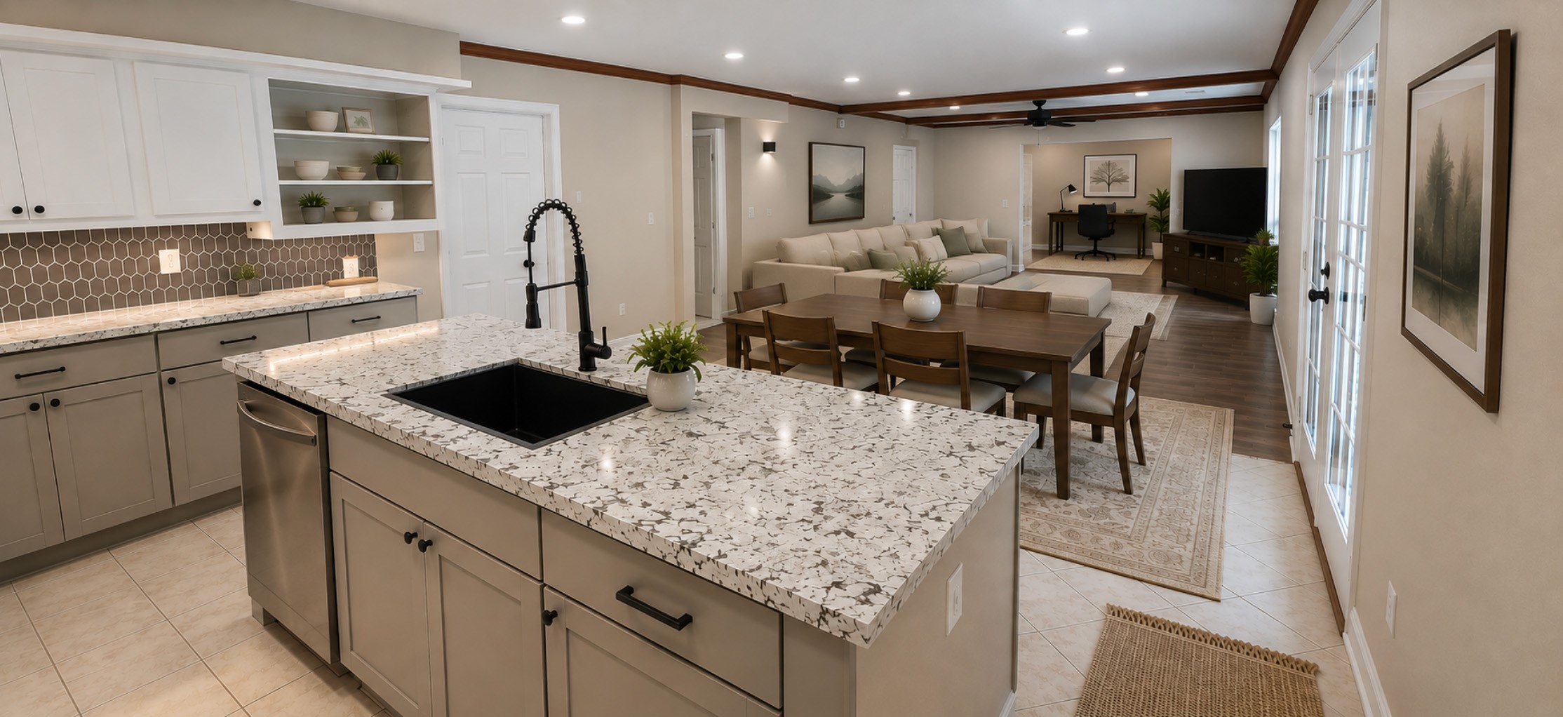 Kitchen, furnished