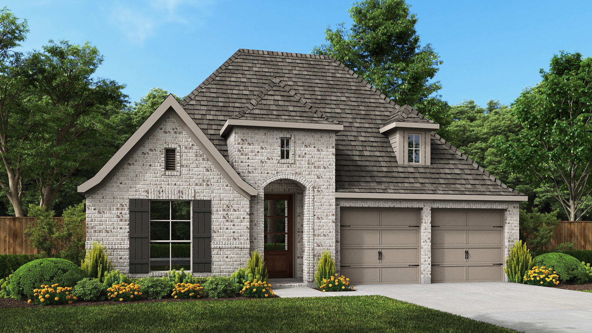 6403 Renaissance Way Manvel, TX 77578 - Photo 1 of 13 a front view of a house with a yard and garage
