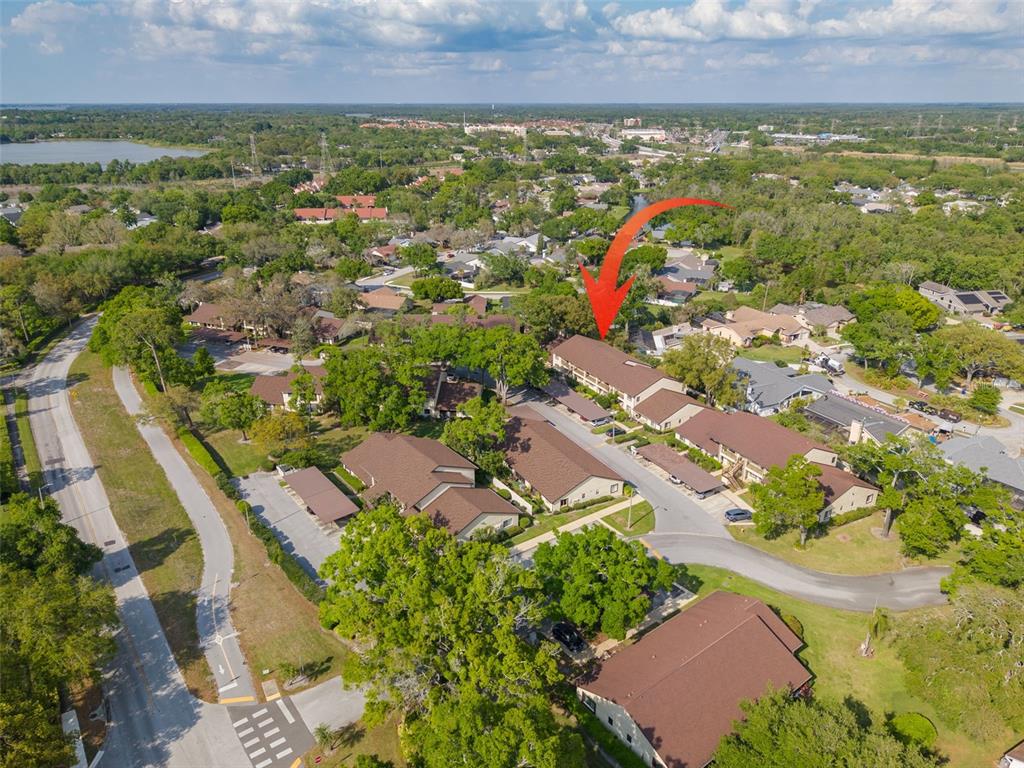 3590 Magnolia Ridge Circle, Unit C1103 Palm Harbor, FL 34684 - Photo 28 of 31 an aerial view of residential houses with outdoor space
