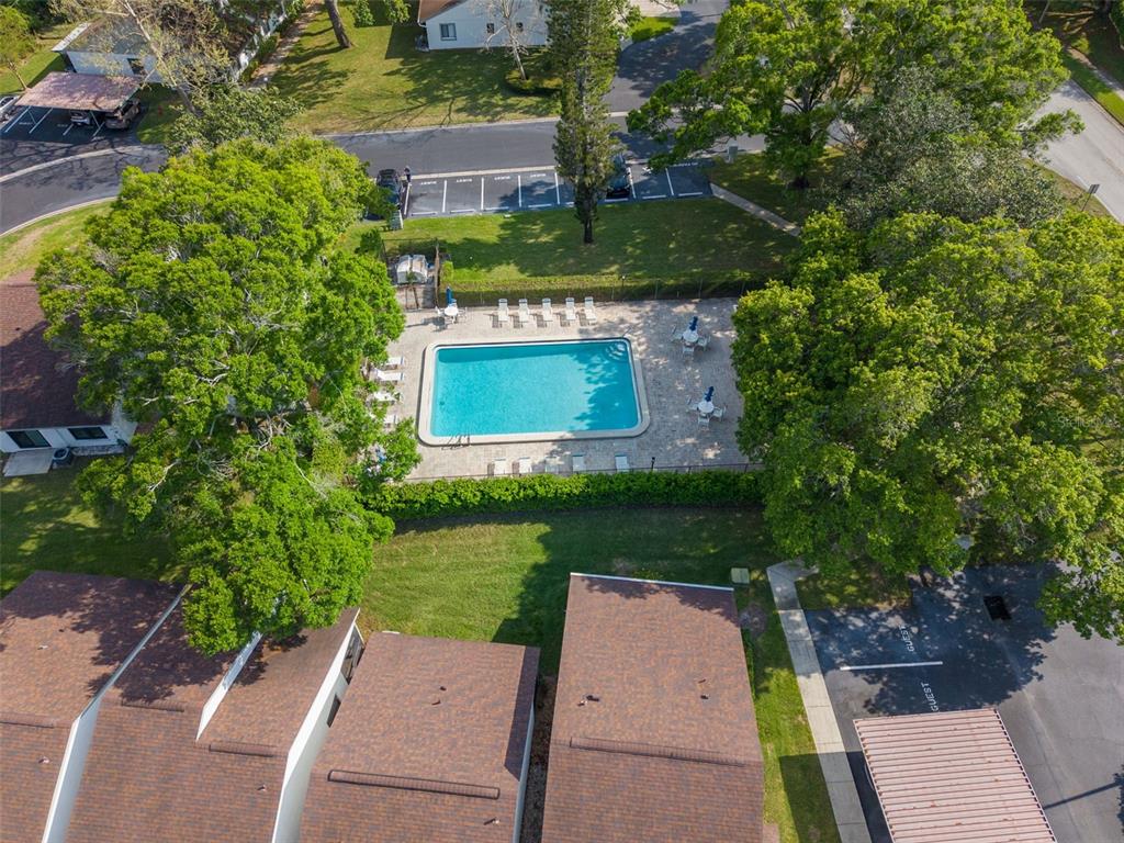 3590 Magnolia Ridge Circle, Unit C1103 Palm Harbor, FL 34684 - Photo 30 of 31 an aerial view of a house with a garden