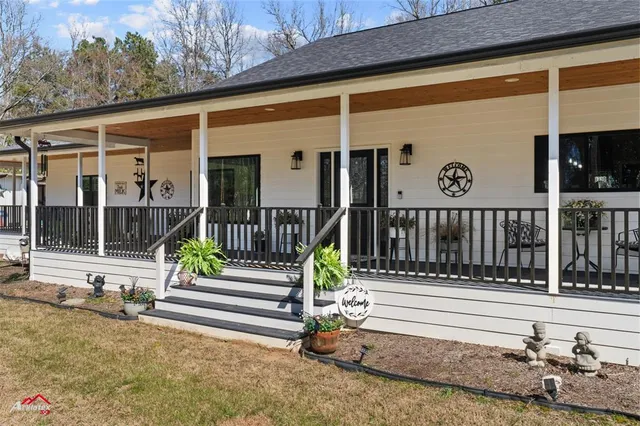 a view of front door