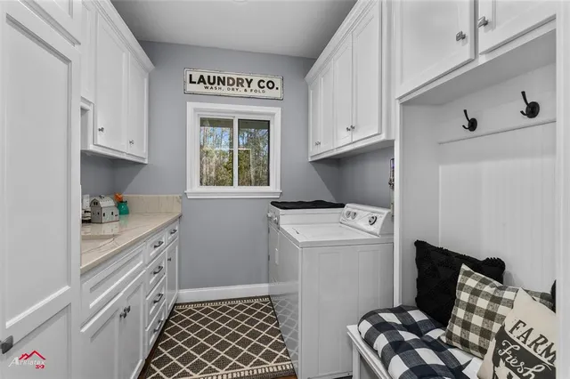 a swimming pool with outdoor seating and yard