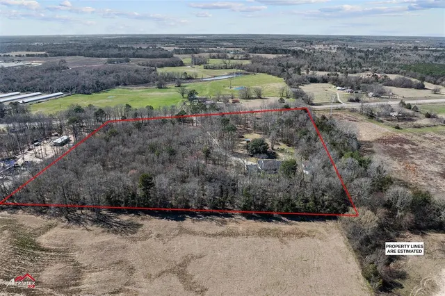 a house with trees in front of it