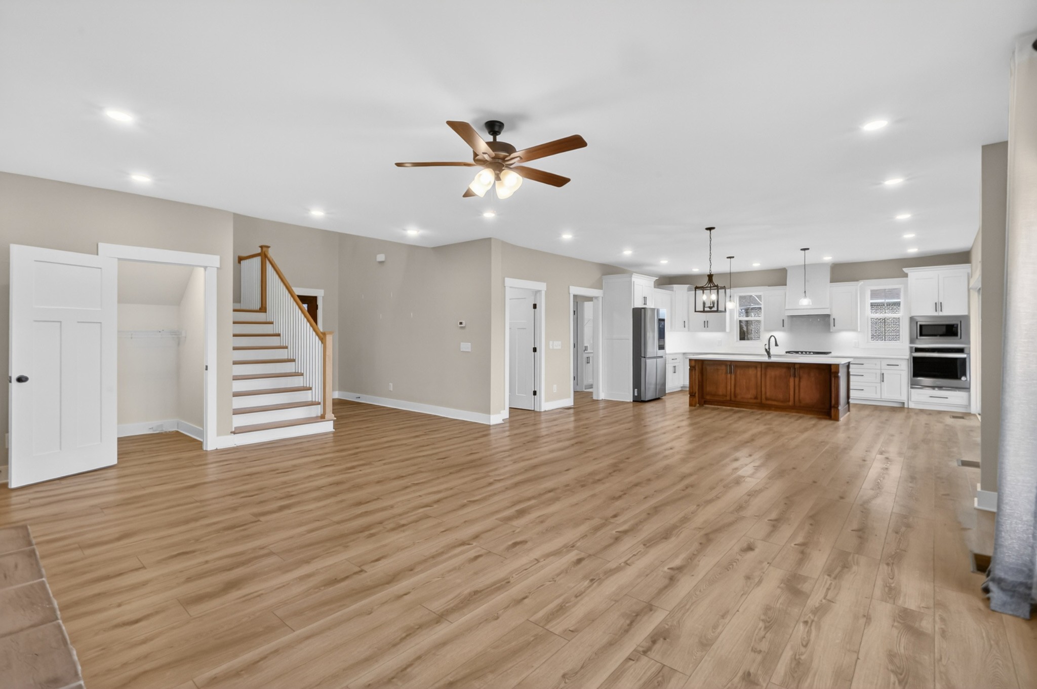 746 North Russell Street Portland, TN 37148 - Photo 17 of 45 a view of a kitchen with a sink and a refrigerator