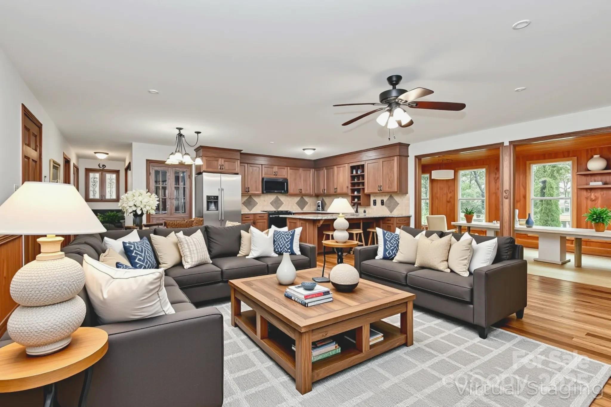 3311 Camden Road Marshville, NC 28103 - Photo 4 of 29 a living room with furniture kitchen view and a large window