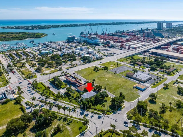 a view of city and ocean