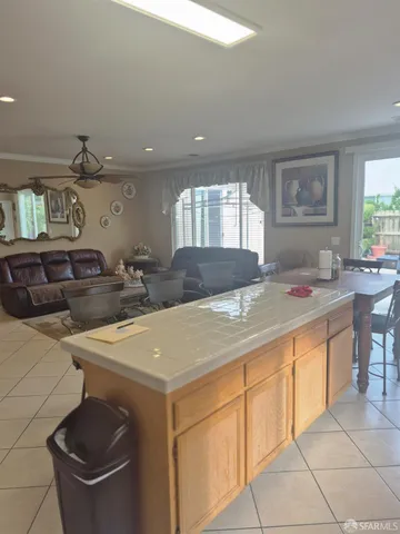 a spacious bathroom with a sink a mirror and a bathtub