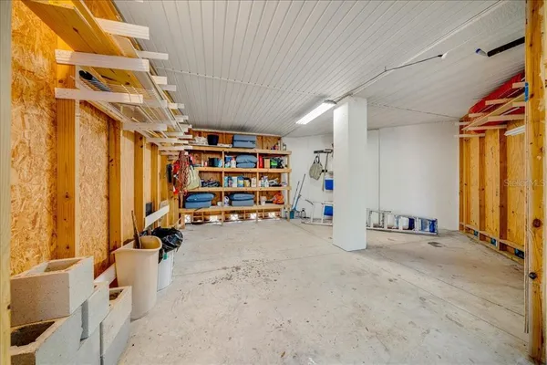 a view of a storage & utility room with lots of stuff