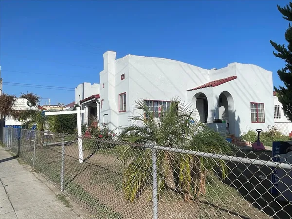 a view of a house with a patio