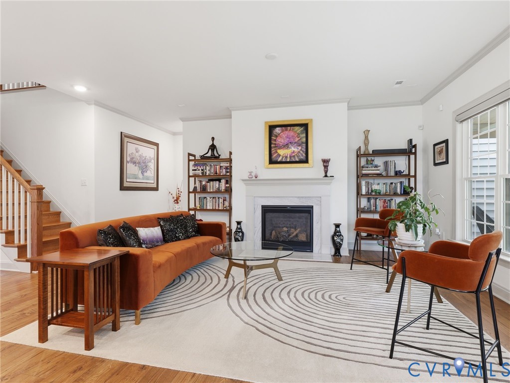 12520 Donahue Road Glen Allen, VA 23059 - Photo 11 of 35 a living room with furniture and a fireplace