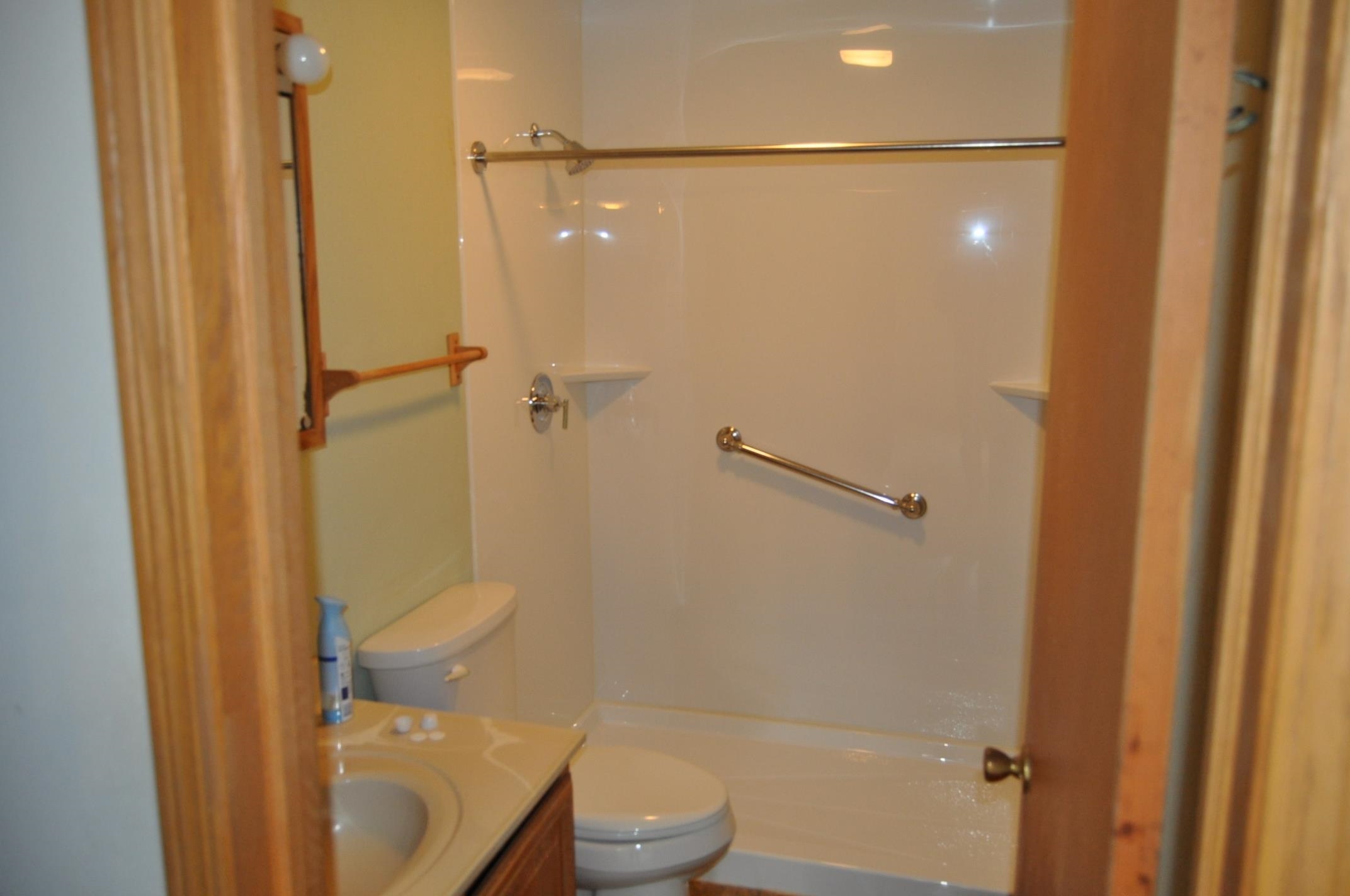 135 Fieldcrest Lane Cedarville, IL 61013 - Photo 10 of 45 a bathroom that has a glass shower door