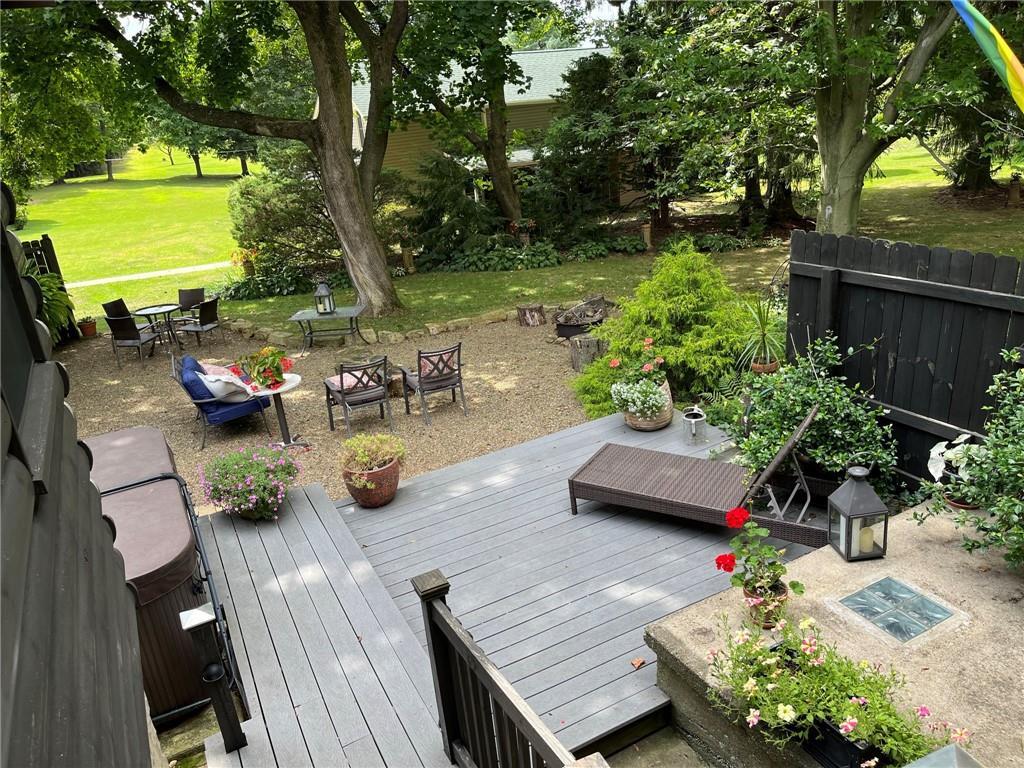 1575 Dutch Ridge Road Beaver, PA 15009 - Photo 19 of 50 View of Deck and Patio from Primary Bedroom