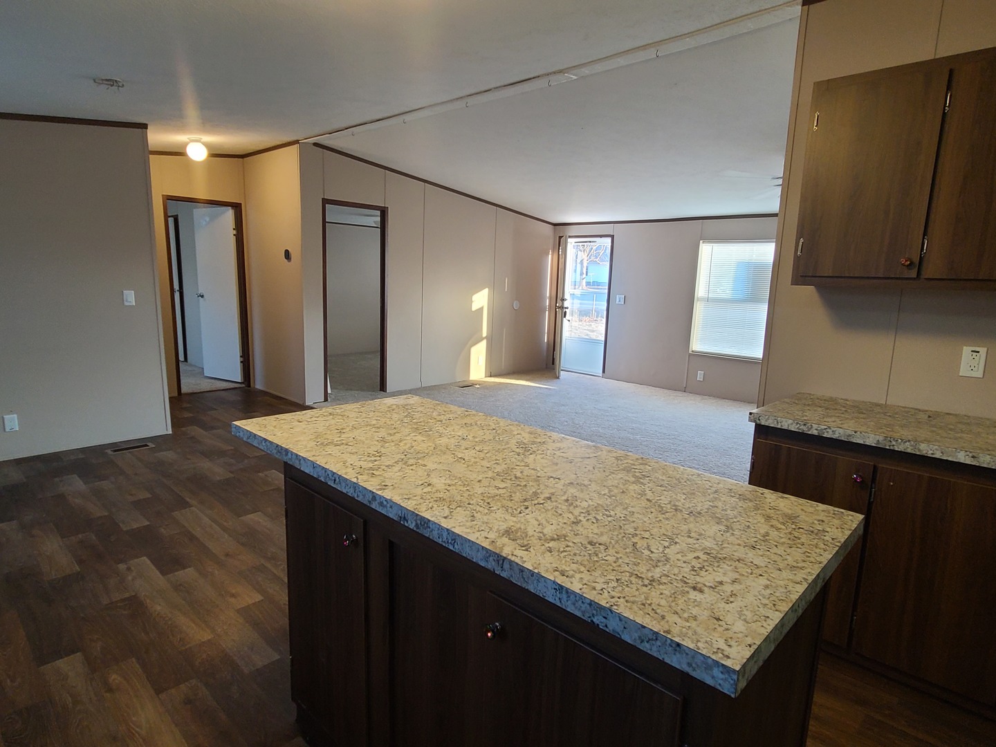 303 Seba Street Hurst, IL 62949 - Photo 6 of 13 a bathroom with a granite countertop sink and a mirror