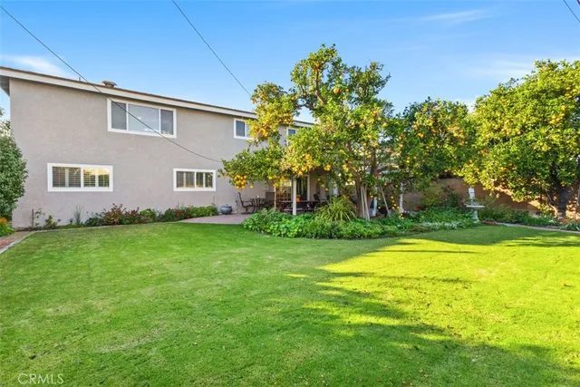 a swimming pool with yard