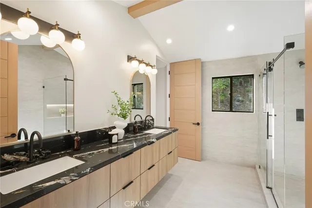 a view of a pathway of a building