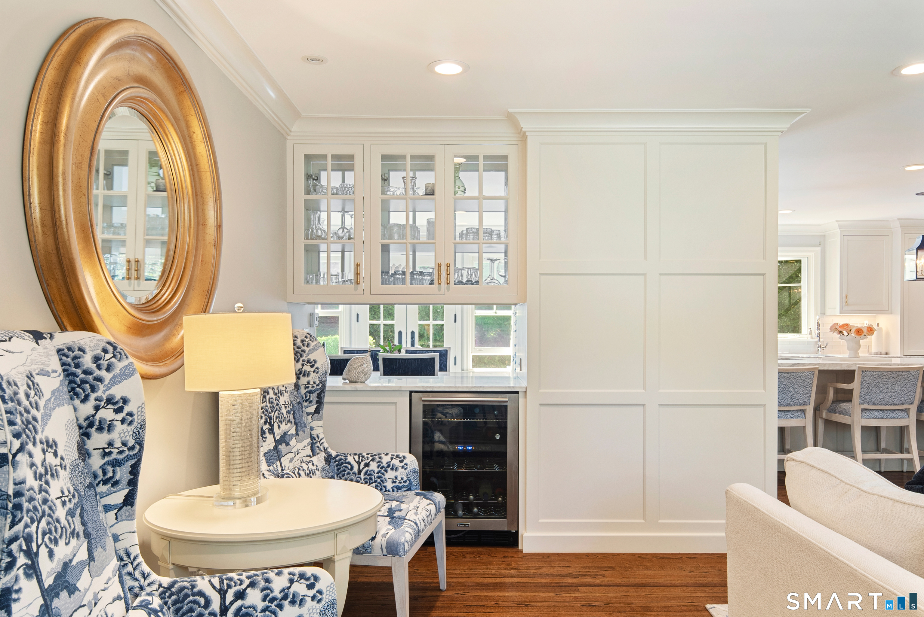 11 McLaren Road South Darien, CT 06820 - Photo 9 of 40 a bathroom with a sink a mirror and a window