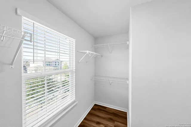 a bathroom with a window