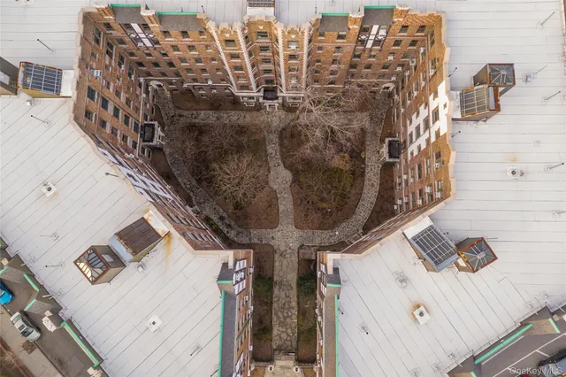 a view of a city with tall buildings