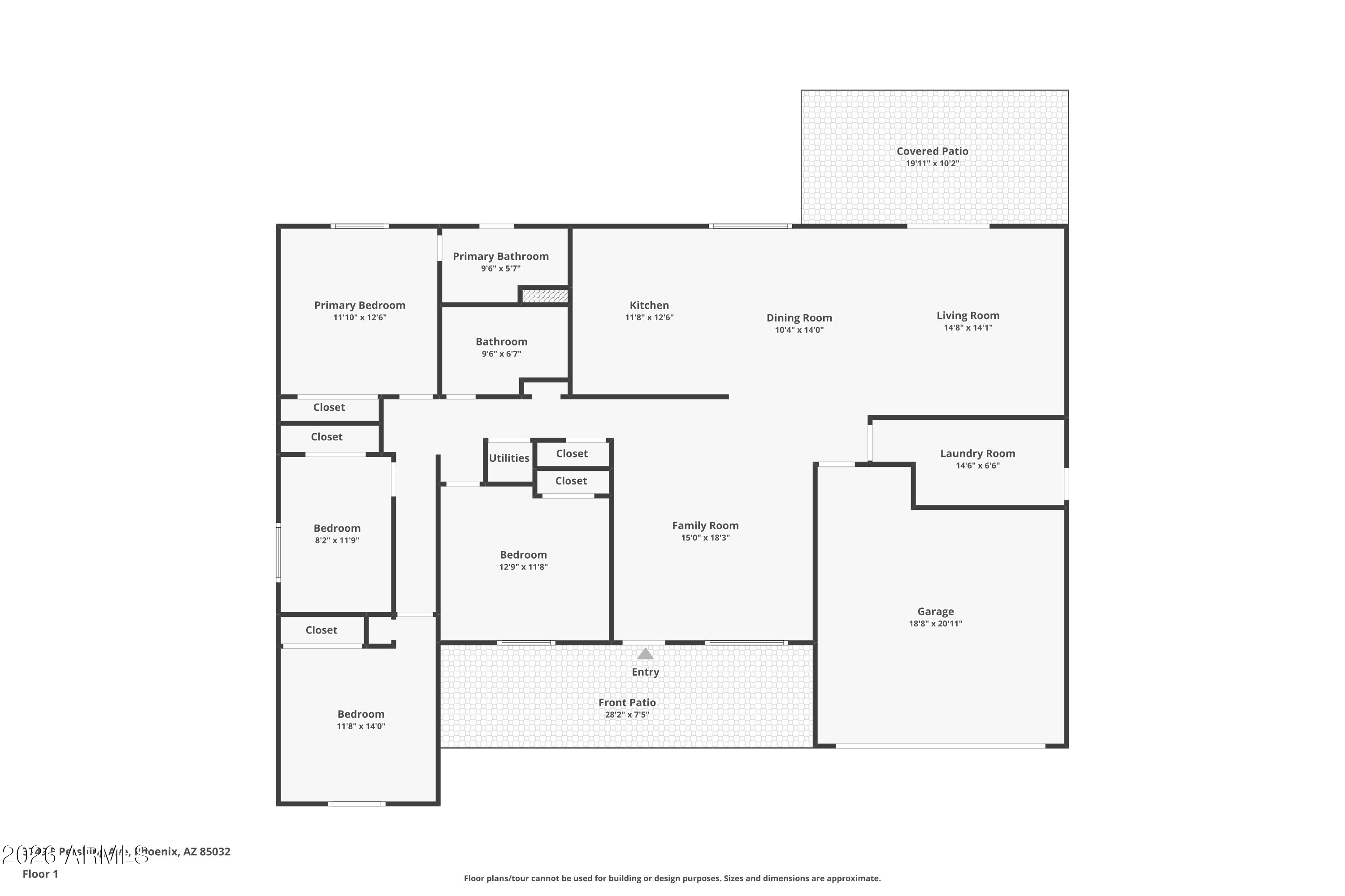 3749 East Pershing Avenue Phoenix, AZ 85032 - Photo 53 of 53 a picture of a floor plan